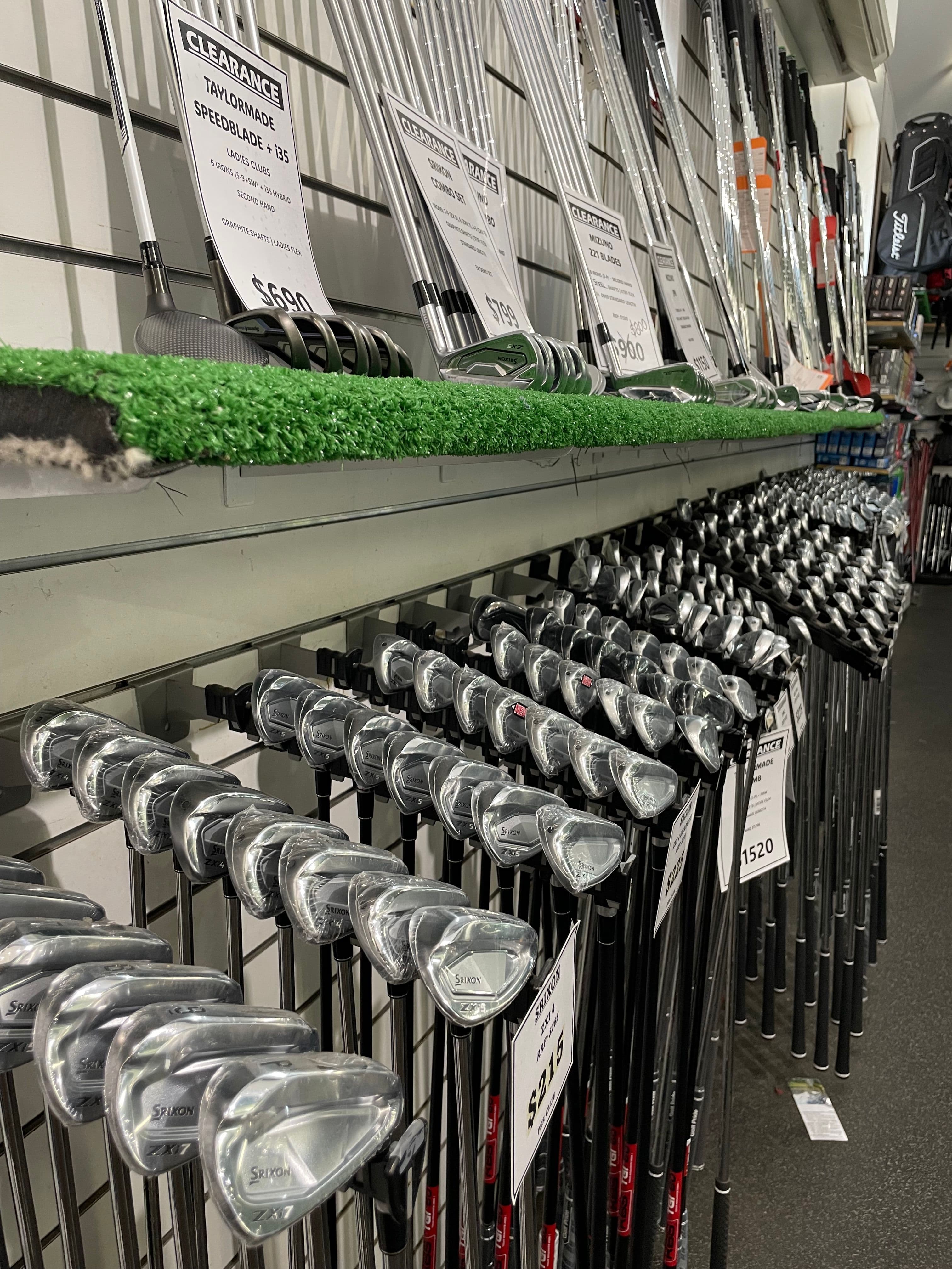 Golf irons on sale at Warringah Golf Club