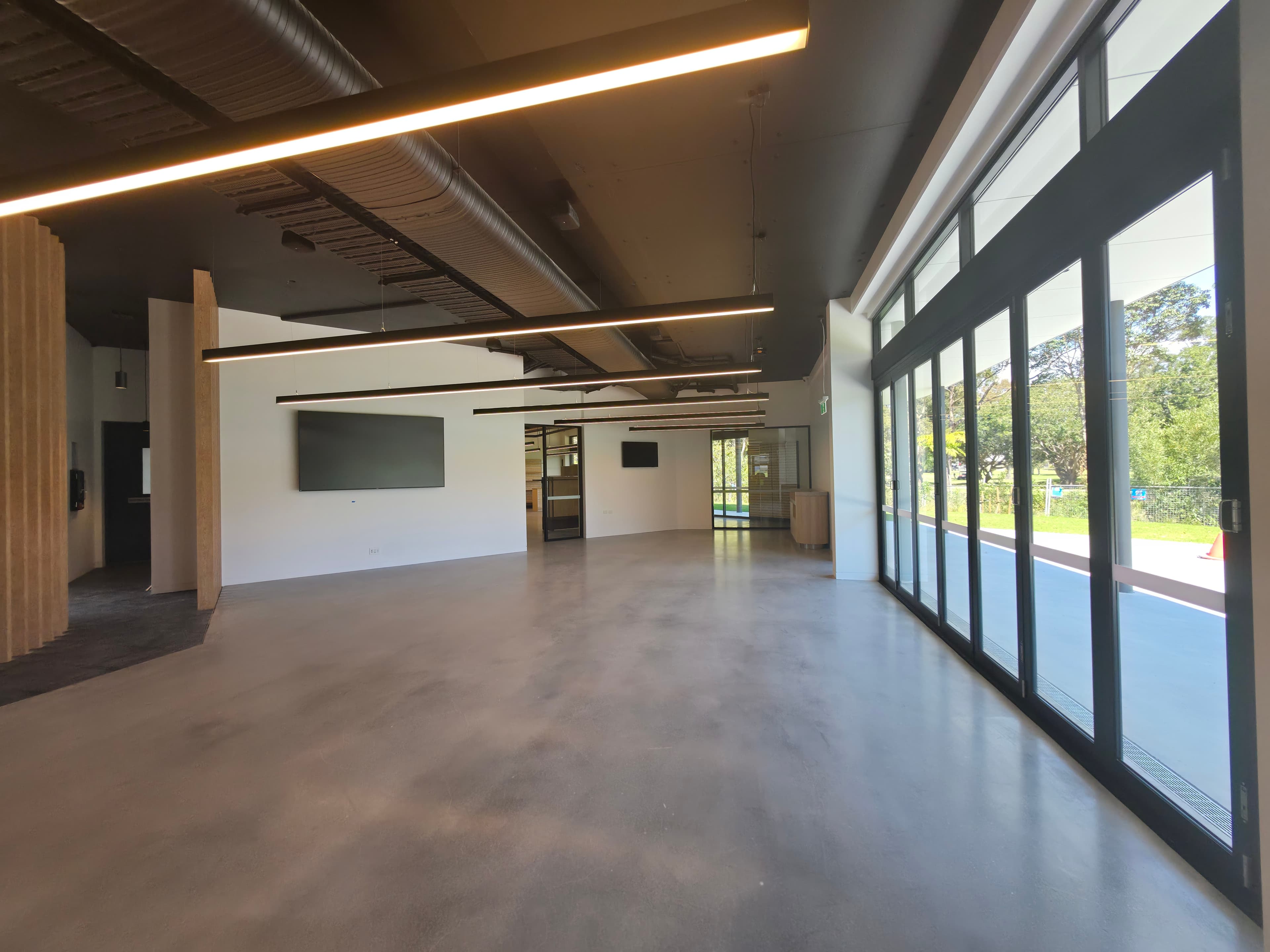 Lobby and bar.